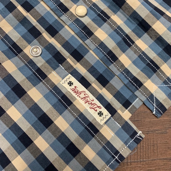 Lucky Brand Plaid Western Short Sleeve Button Up - Picture 5 of 7